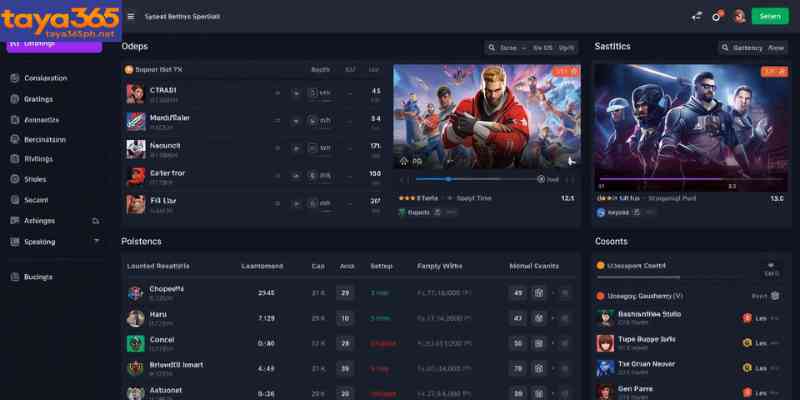 live esports betting interface with real-time odds and match statistics